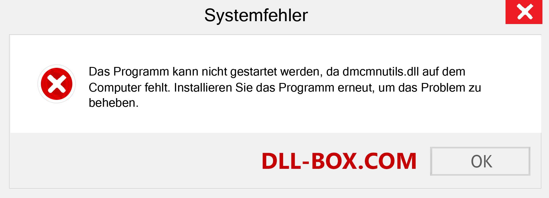 dmcmnutils.dll-Datei fehlt?. Download für Windows 7, 8, 10 - Fix dmcmnutils dll Missing Error unter Windows, Fotos, Bildern